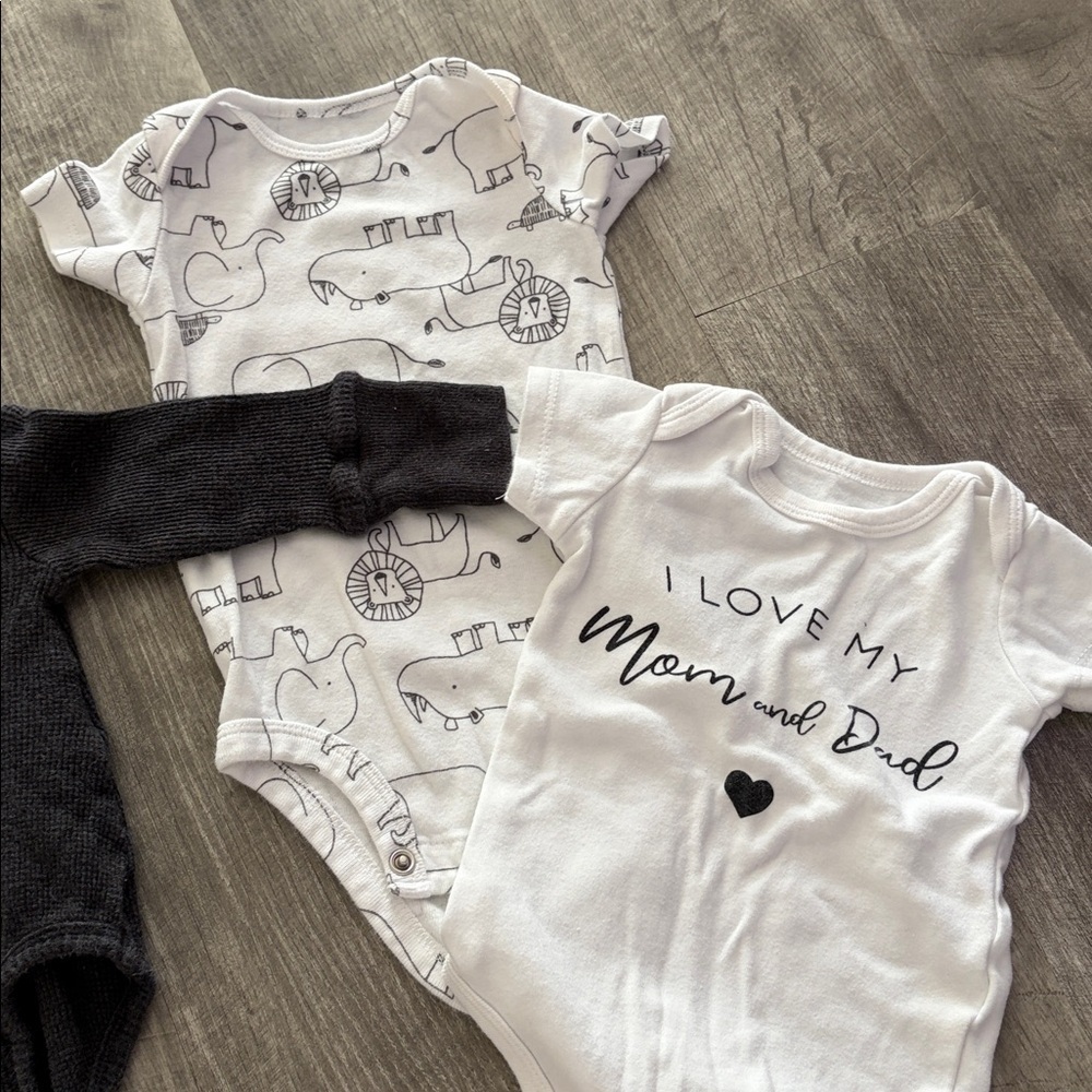 Zara Lot 3 x baby bodysuits 3-6M Zara - Picture 5 of 7